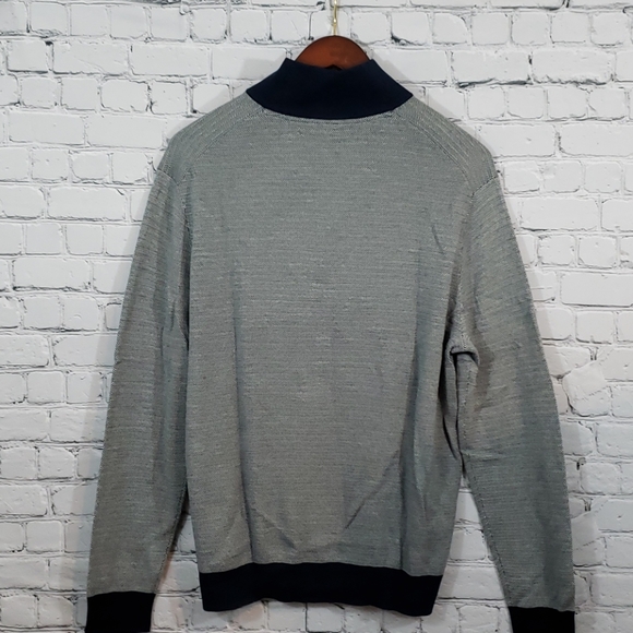 Hawker Rye Bruno Birdseye 1/4 zip Navy large - Picture 3 of 3